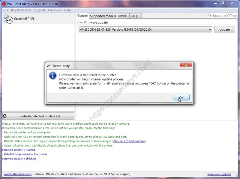 epson l365 firmware update