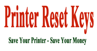 Reset Epson R330 Waste Ink Pad Counter Printer Keys