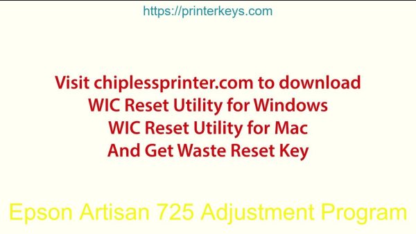 Epson Artisan 725 Adjustment Program