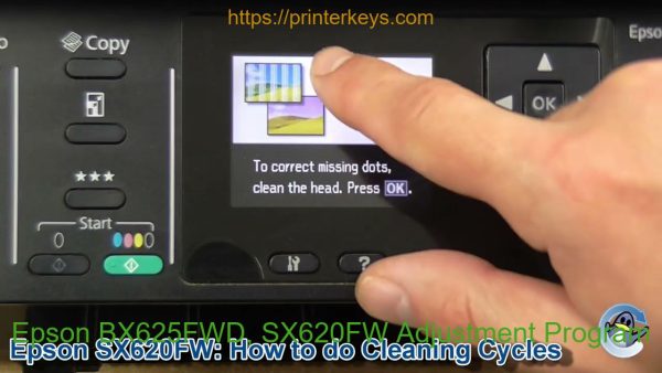 Epson BX625FWD, SX620FW Adjustment Program