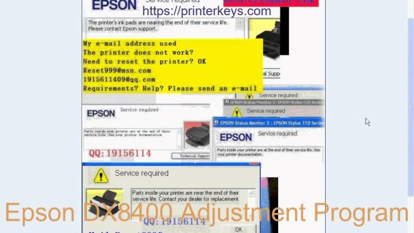 Epson DX8400 Adjustment Program