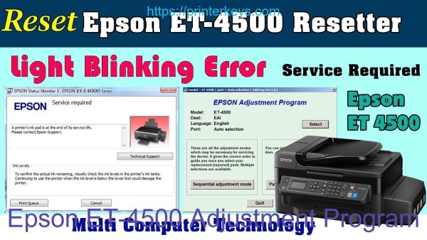 Epson ET-4500 Adjustment Program