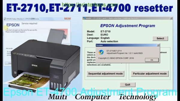 Epson ET-4700 Adjustment Program