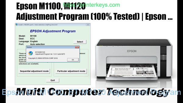 Epson ET-M1100, ET-M1120 Adjustment Program