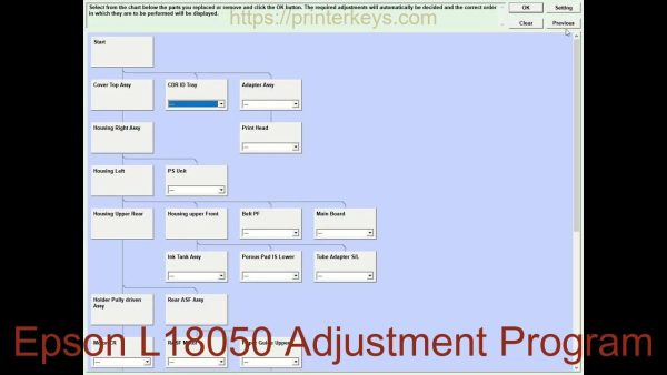 Epson L18050 Adjustment Program