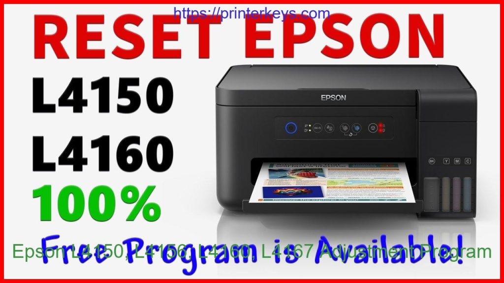 Epson L4150, L4156, L4160, L4167 Adjustment Program - Printer Keys