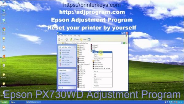 Epson PX730WD Adjustment Program