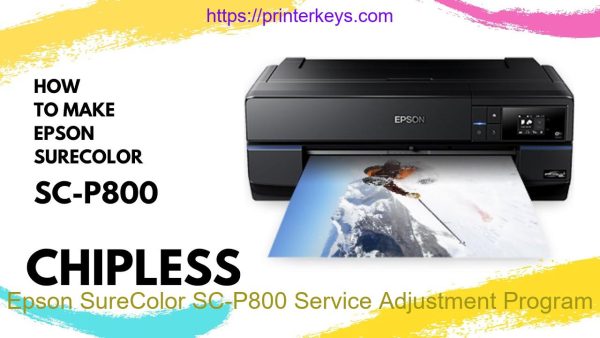 Epson SureColor SC-P800 Service Adjustment Program