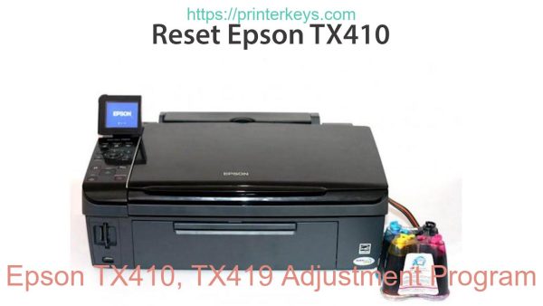 Epson TX410, TX419 Adjustment Program