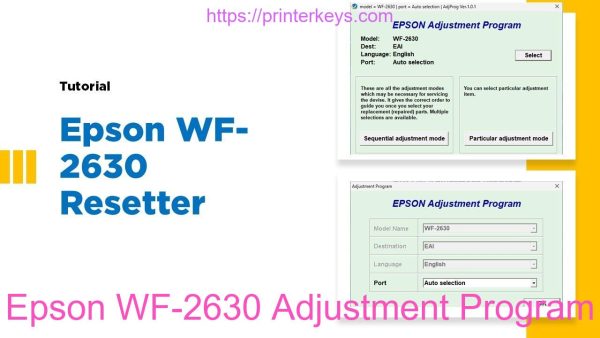 Epson WF-2630 Adjustment Program