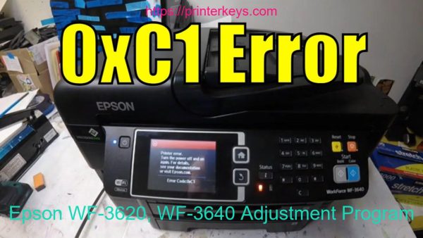 Epson WF-3620, WF-3640 Adjustment Program