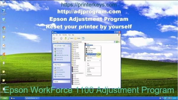 Epson WorkForce 1100 Adjustment Program