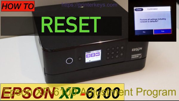 Epson XP-6100 Adjustment Program